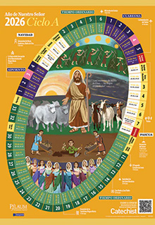 Pflaum Publishing Group :: Teacher-Catechist Resources :: Laminated - The  Year of Our Lord 2025 - Classroom Liturgical Calendar (Bilingual)