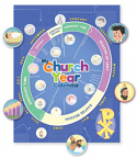 My Church Year Calendar Activity Sheet with Stickers