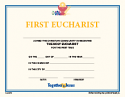 Certificates (Set of 10) - First Eucharist