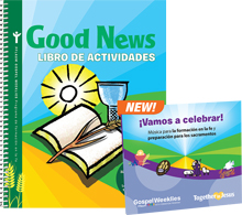 Good News Activity Book + 2 CD Set (Spanish)