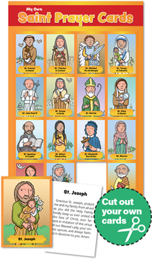 Saint Prayer Cards For Children