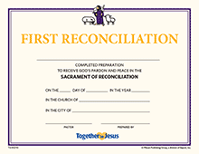 Certificates (Set of 10) - First Reconciliation
