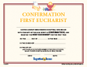 Certificates (Set of 10) - Confirmation with First Eucharist